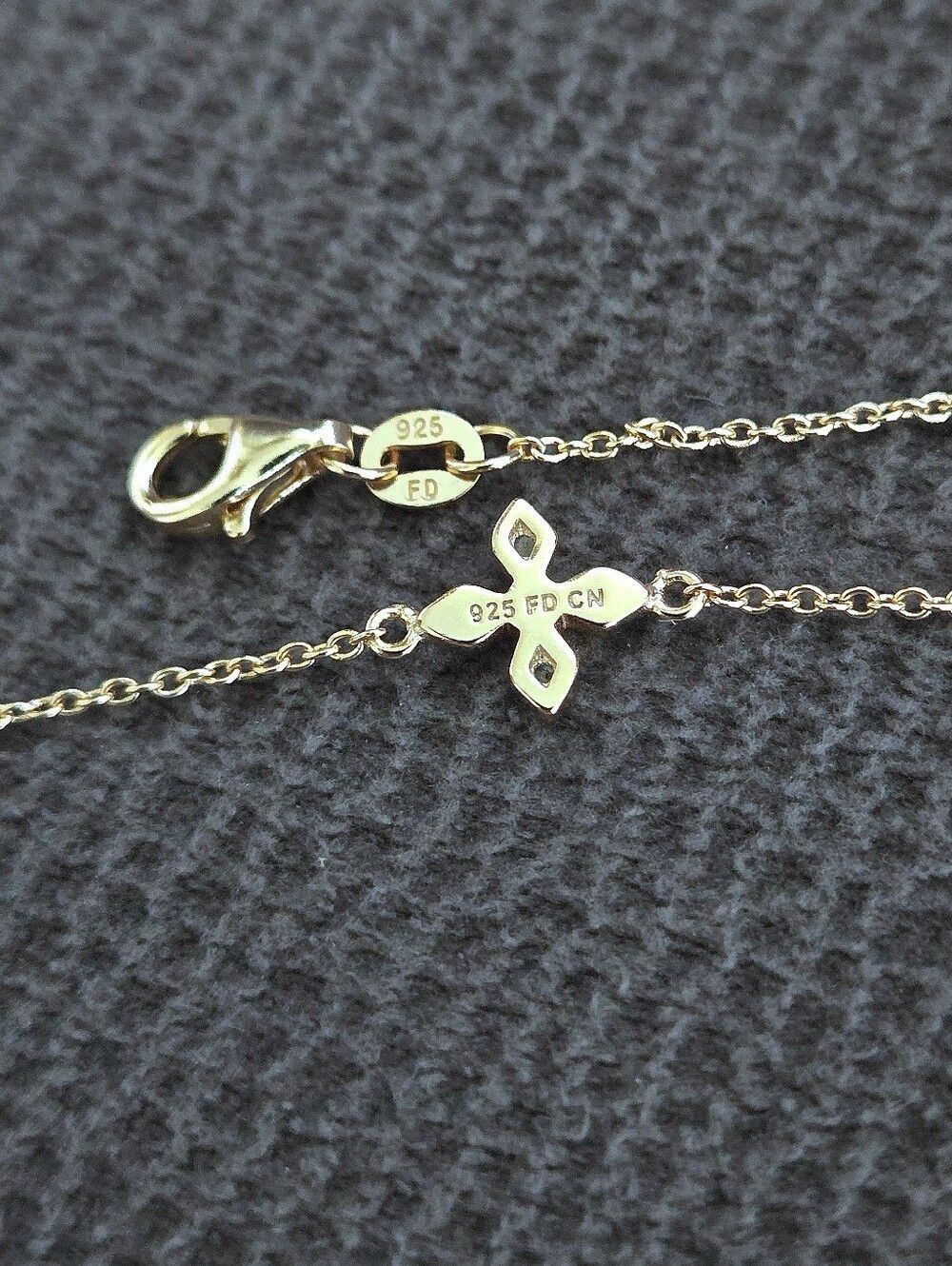 bleu💙 sage Stationary Flowers🌸 Necklace - NWT - Picture 10 of 15